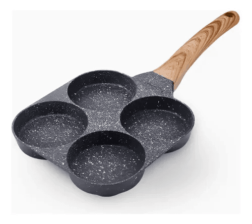 Panela Antiaderente 4 Em 1 Para Panquecas Ovos E Hambúrguer